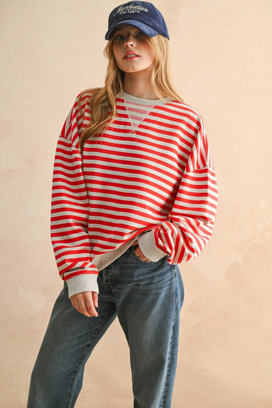 Clara Striped Pullover