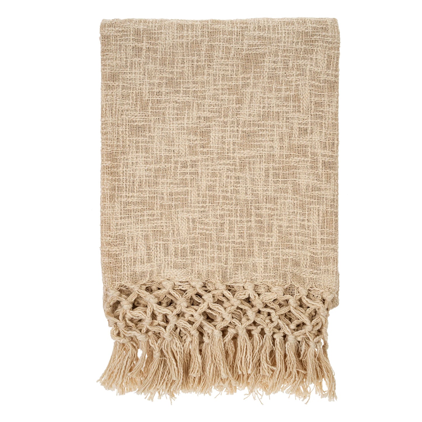 Braided Tassel Throw