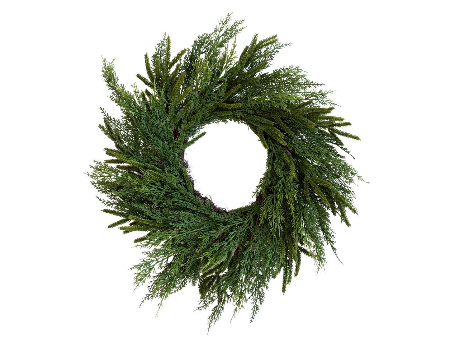Norfolk & Cypress Mixed Real Touch Wreath - 24"