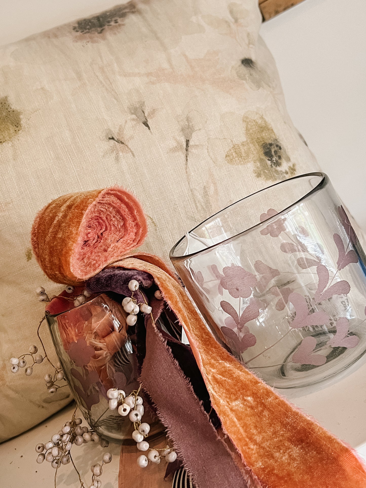 Rosalie Etched Vase