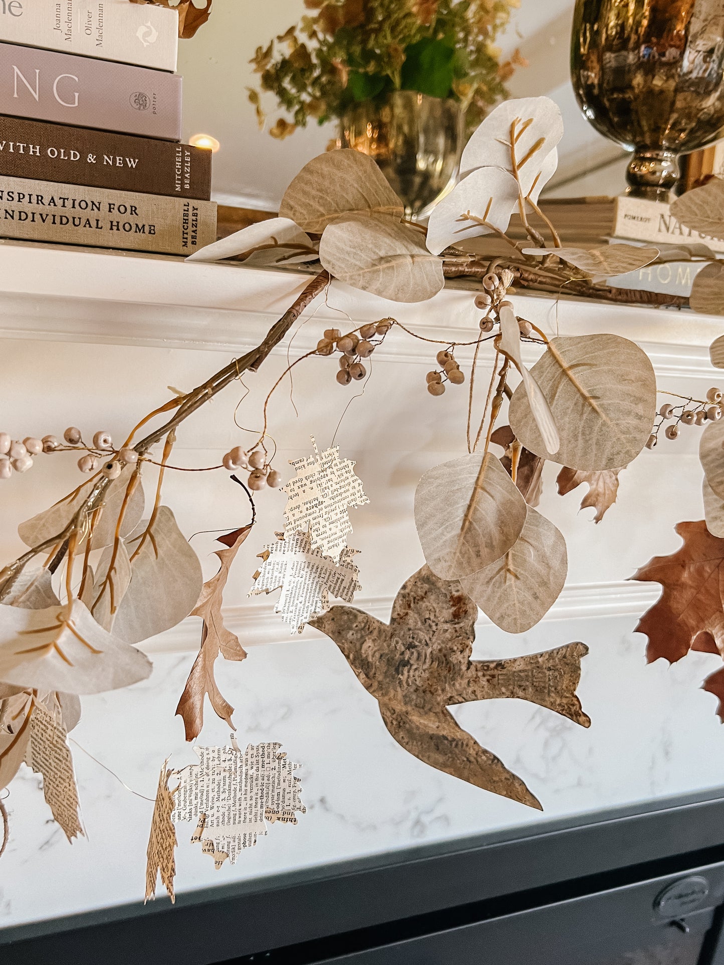 Vintage Paper Leaves