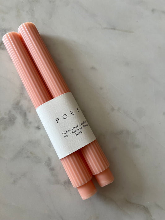 Ribbed Taper Candles