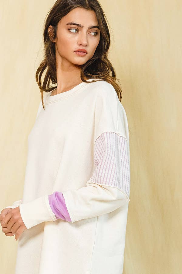 Iris French Terry Knit Tunic Dress