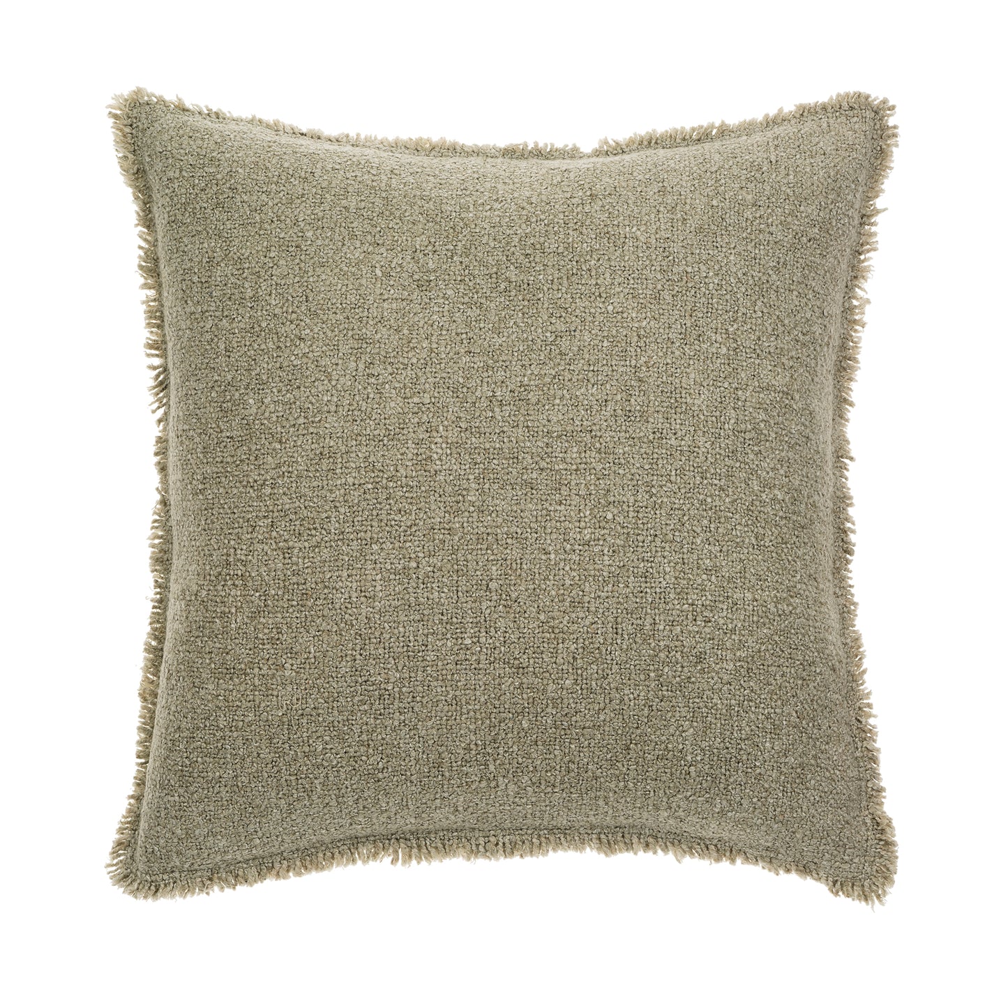 Fringed Boucle Pillow