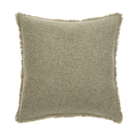 Fringed Boucle Pillow