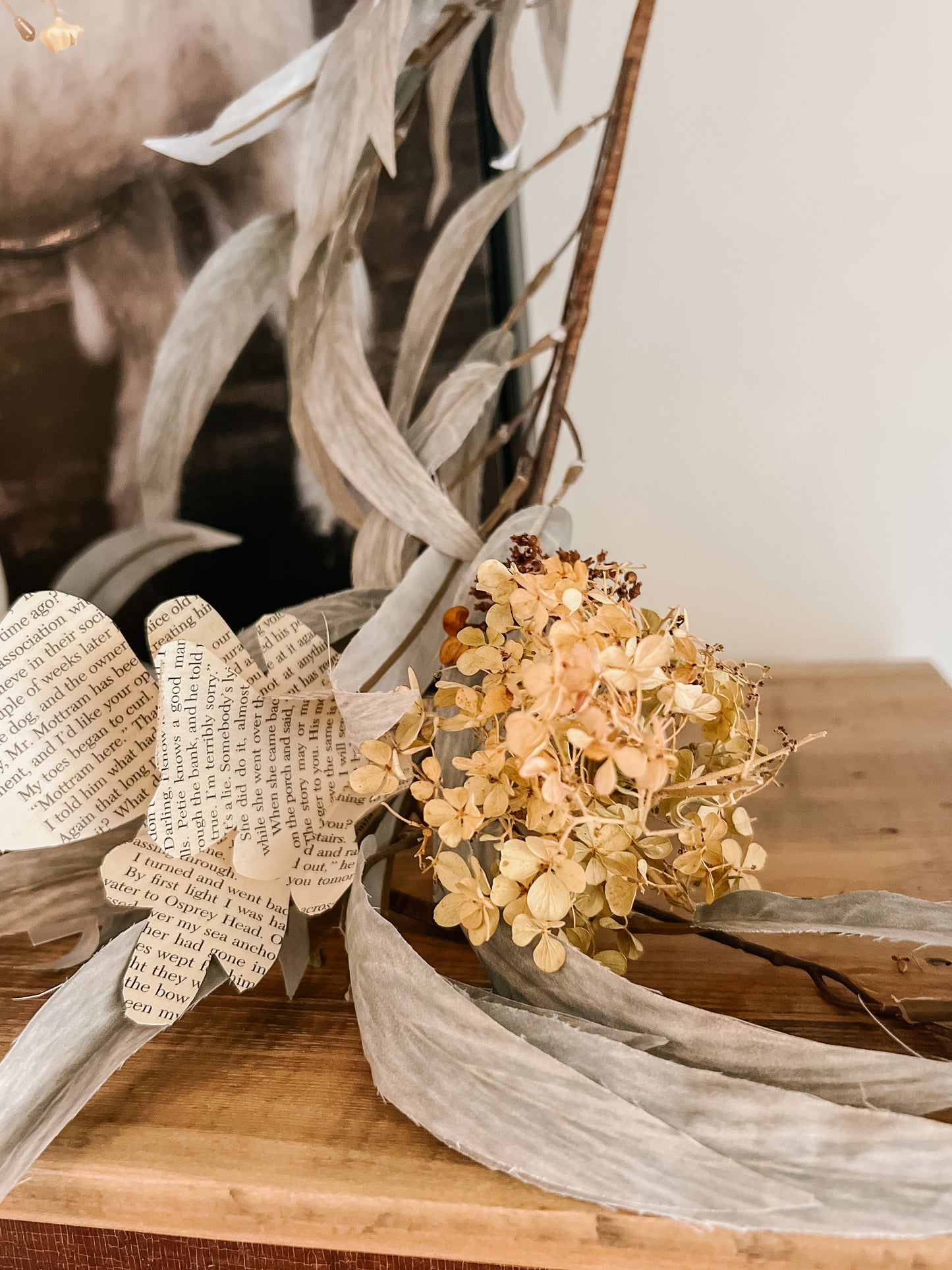 Dried Hydrangea Bunch