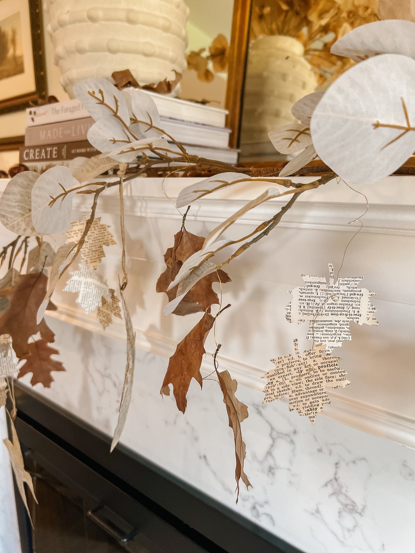 Vintage Paper Leaves