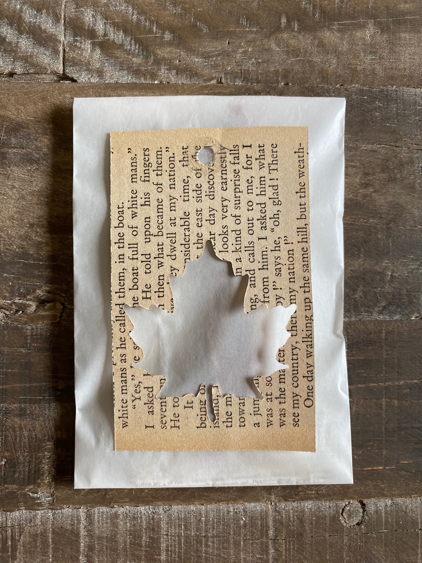 Vintage Paper Leaves