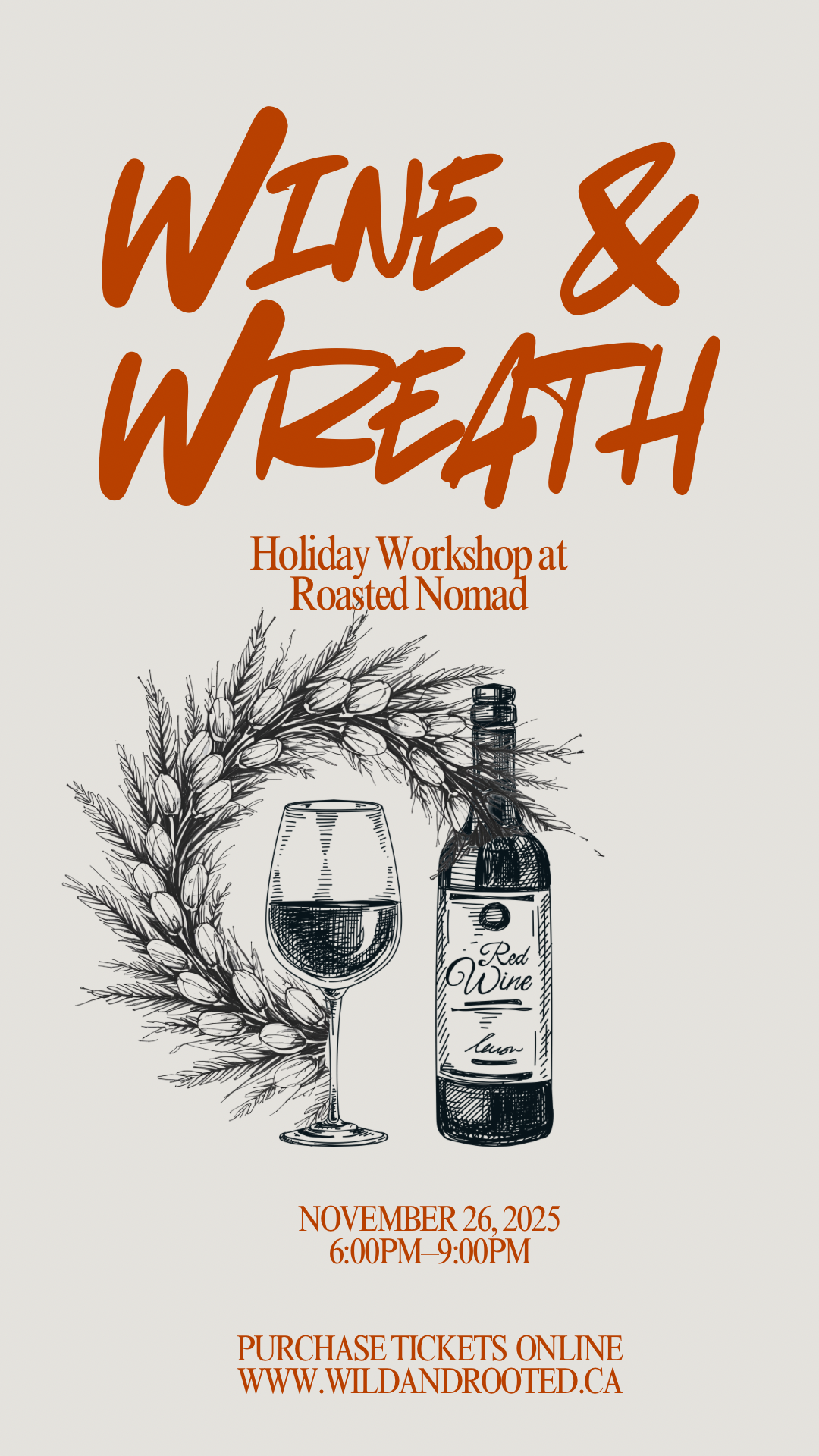 Wine + Wreath Workshop