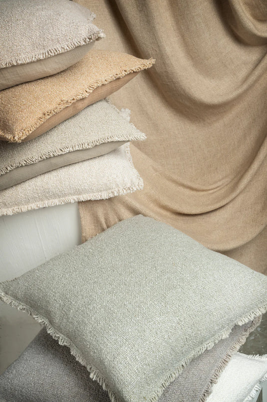 Fringed Boucle Pillow