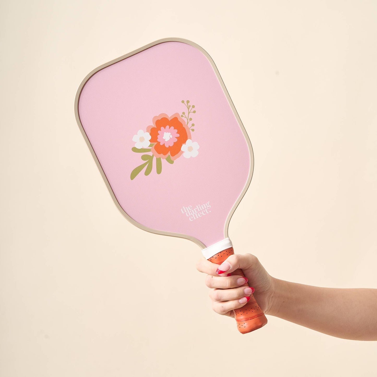 Pickleball Paddle-Beyond Blooms Pink Orange