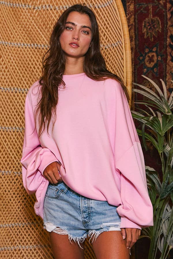 Poppy Oversized Super Soft Scuba Sweatshirt