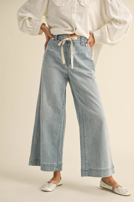 Farah Washed Denim Pants