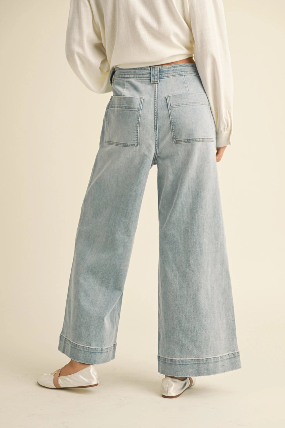 Farah Washed Denim Pants