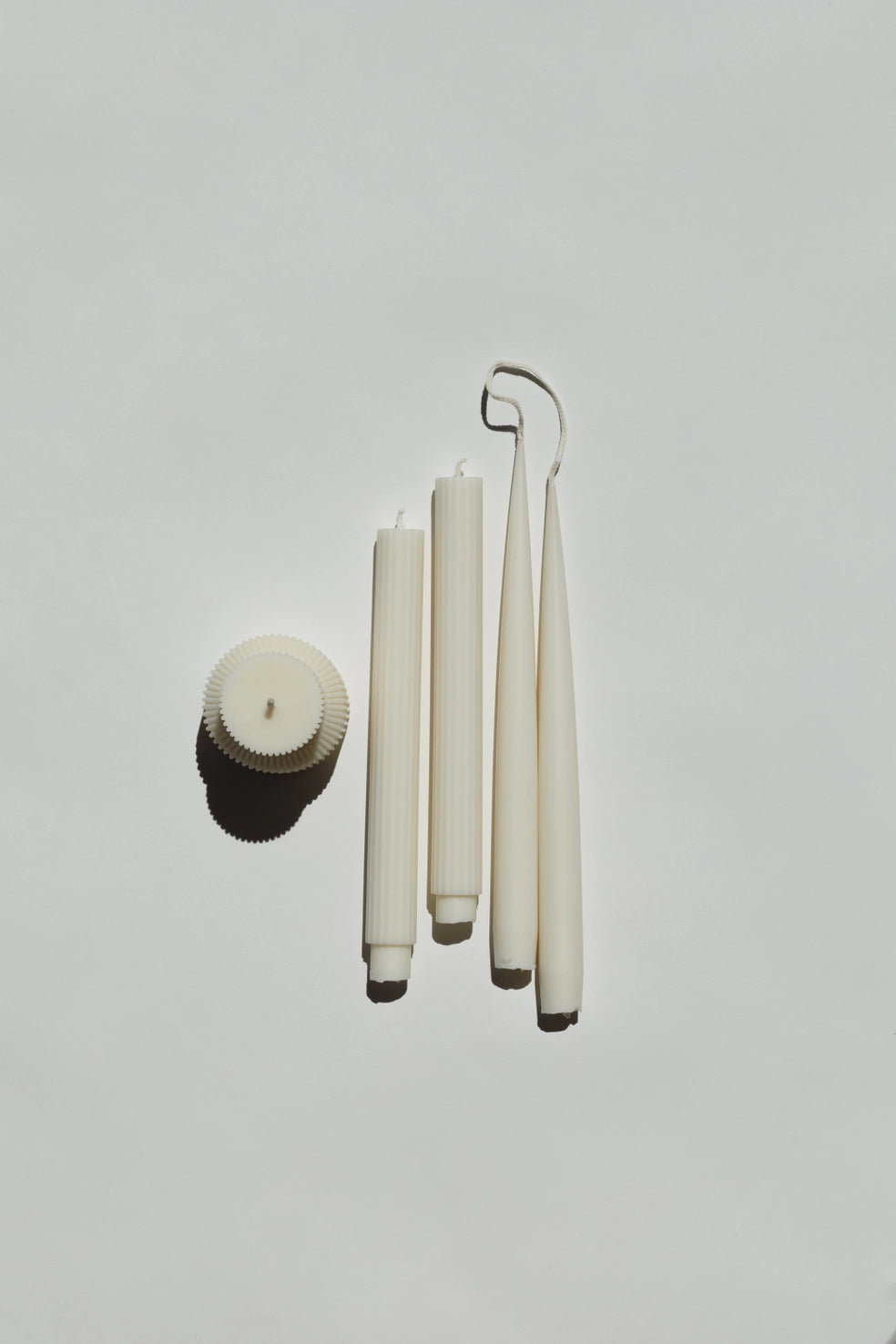 Ribbed Taper Candles