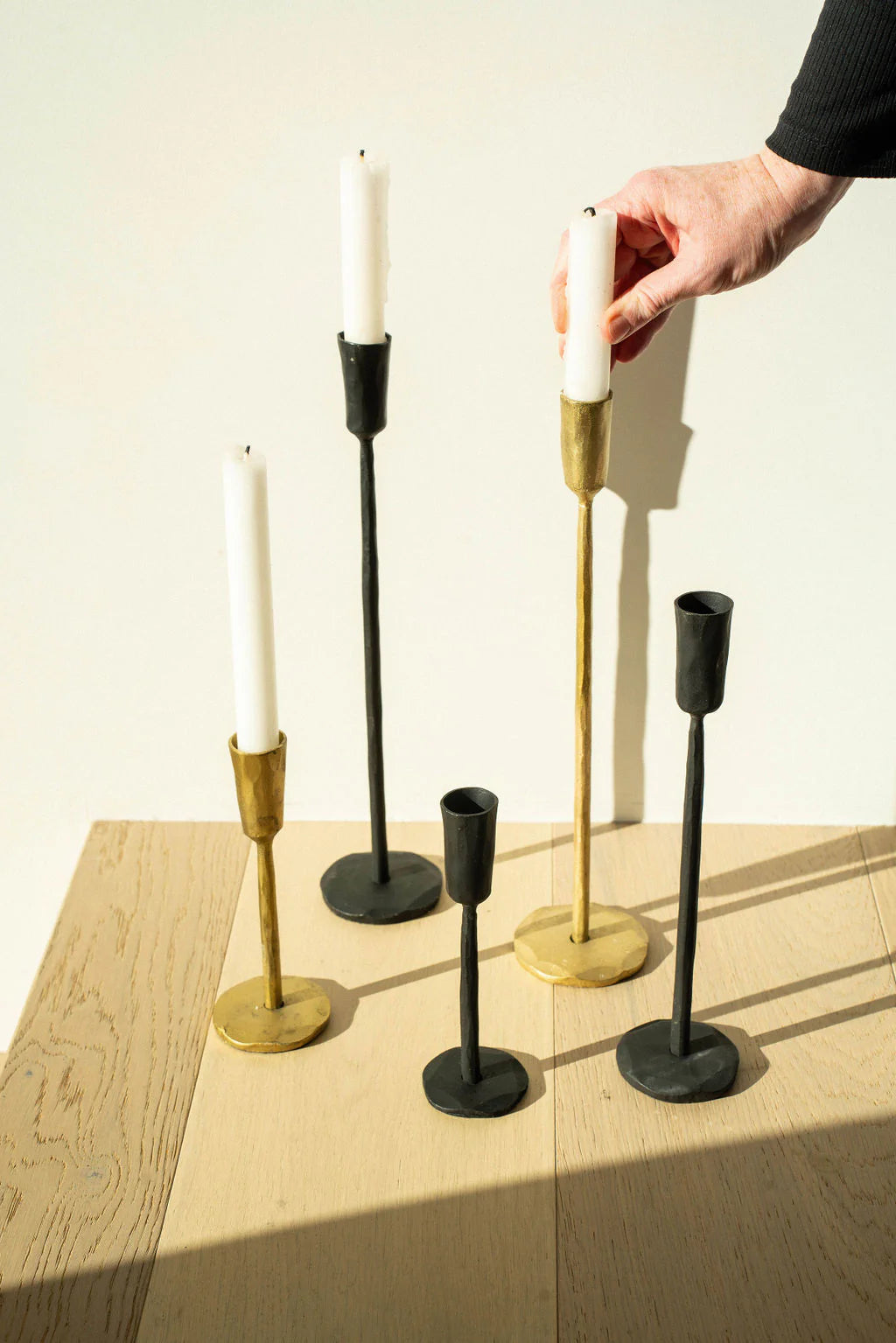 Luna Forged Candleholder