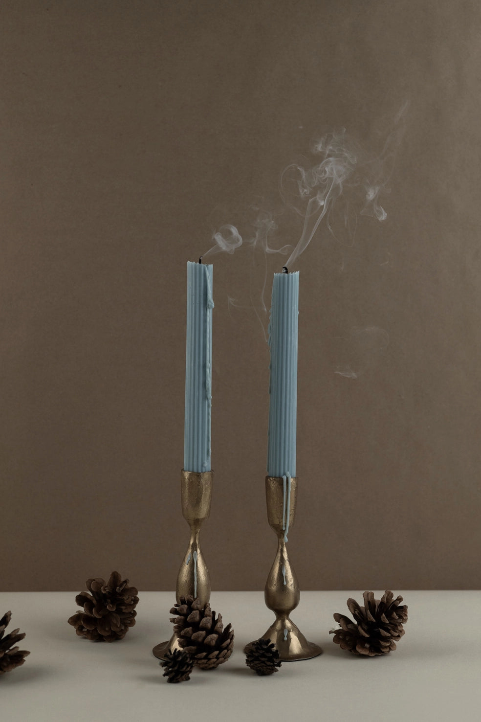 Ribbed Taper Candles
