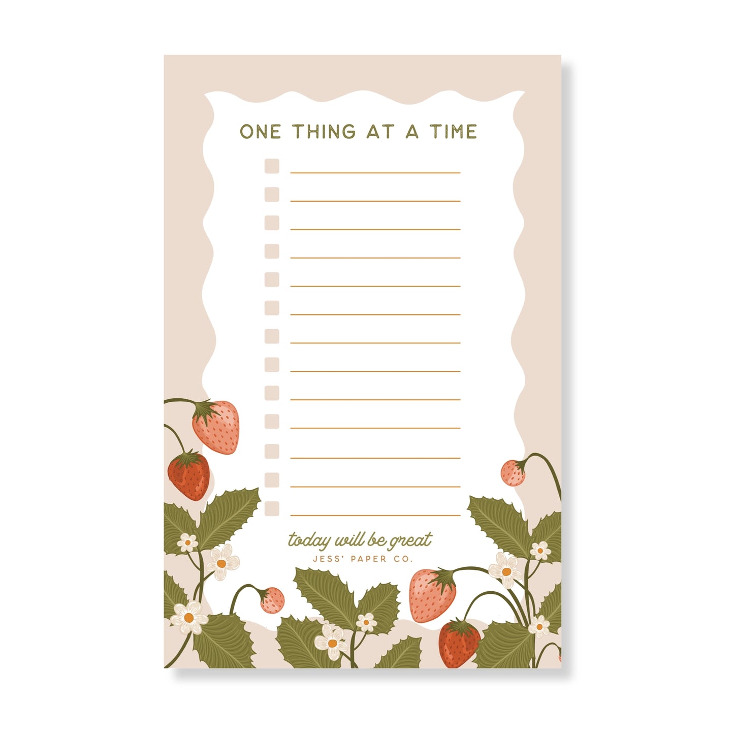 Strawberry Field Notepad