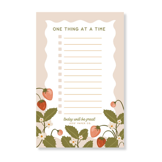Strawberry Field Notepad