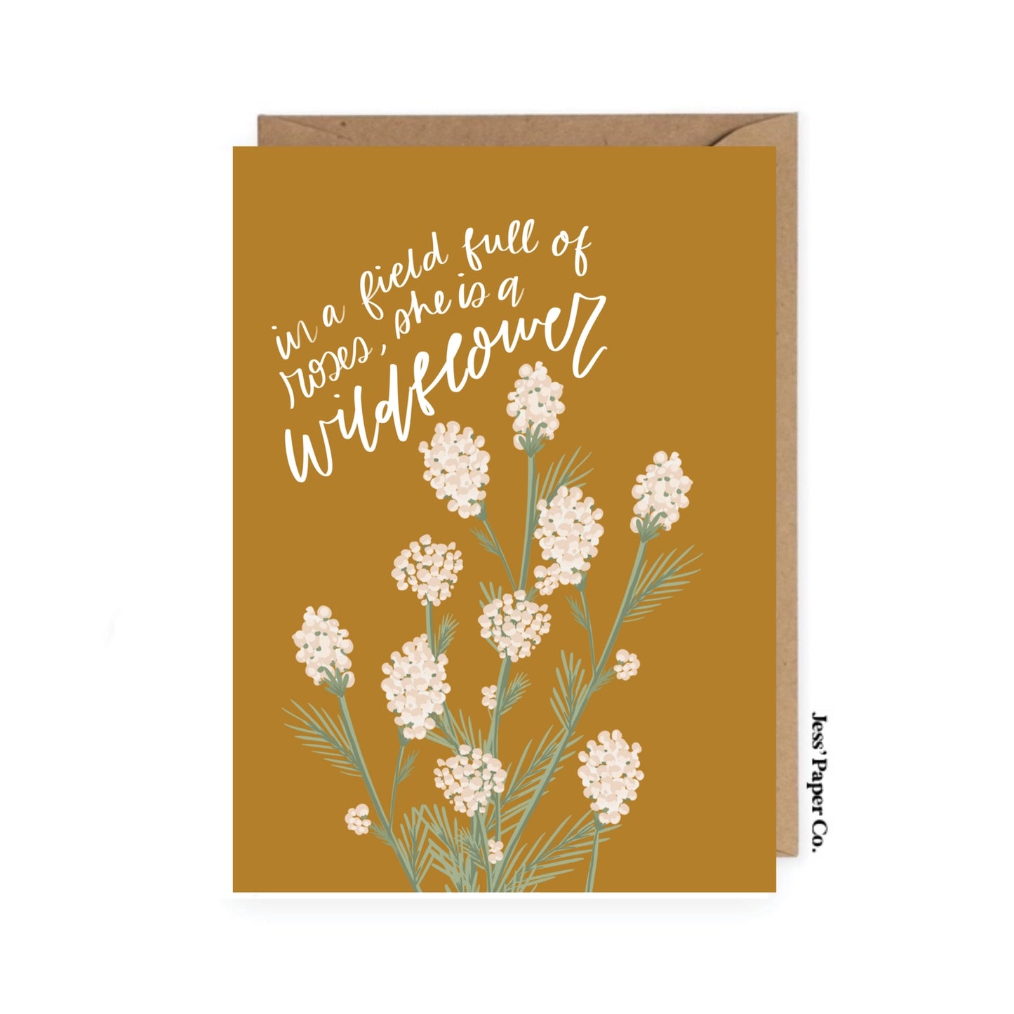 "She Is A Wildflower" Card
