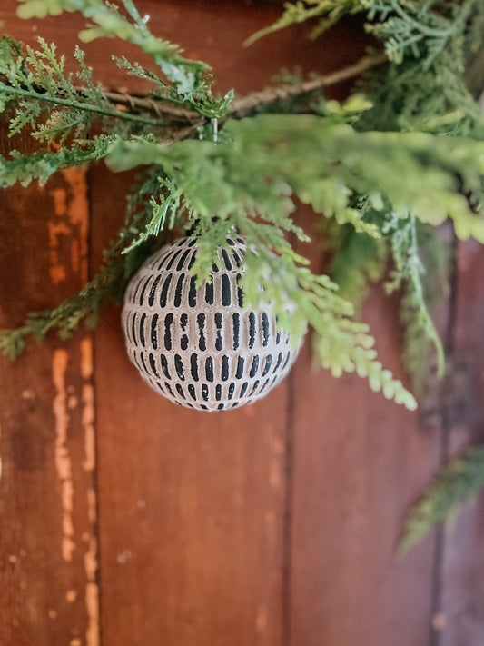 Patinaed Ball Ornament