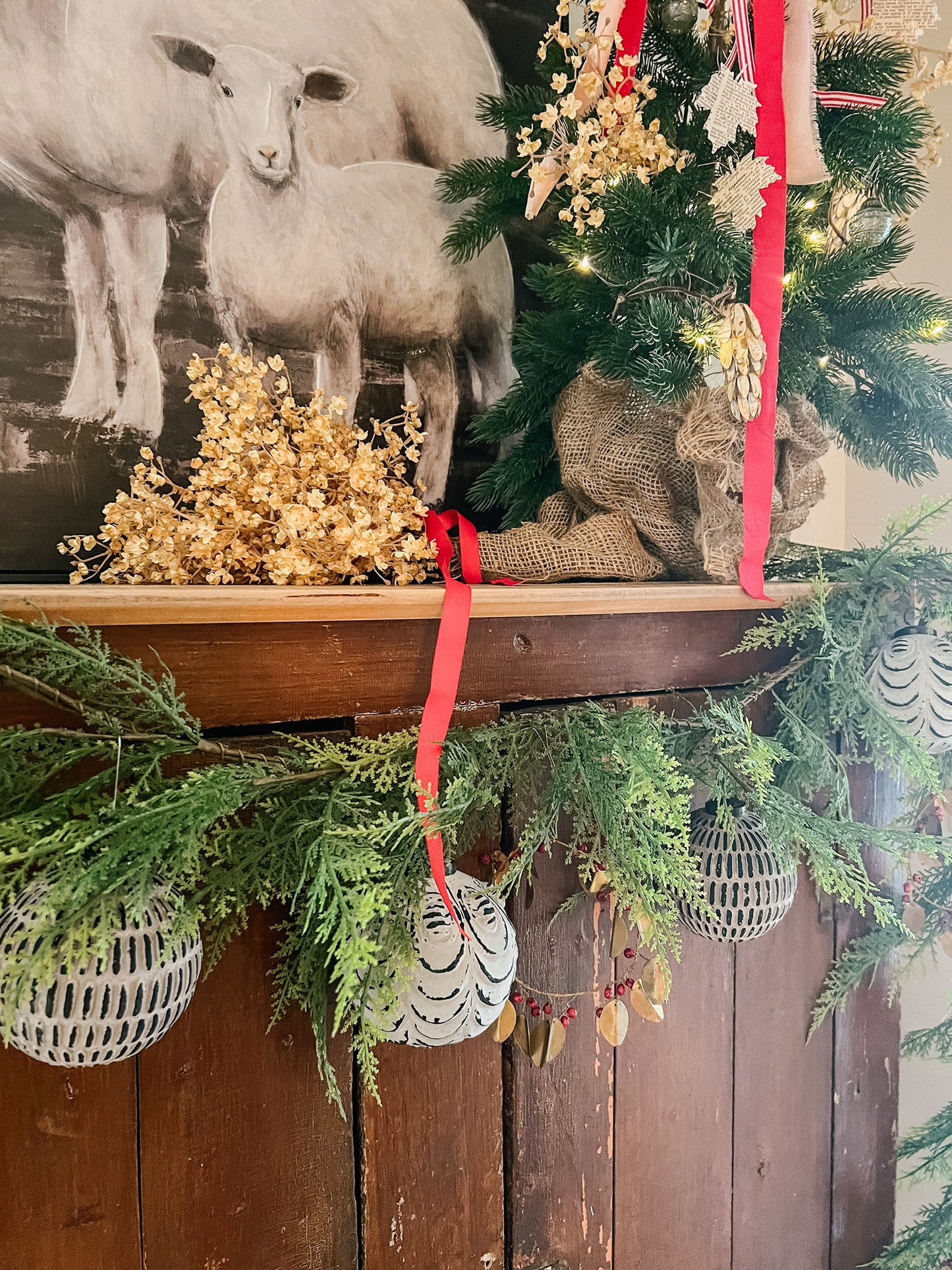 Patinaed Ball Ornament