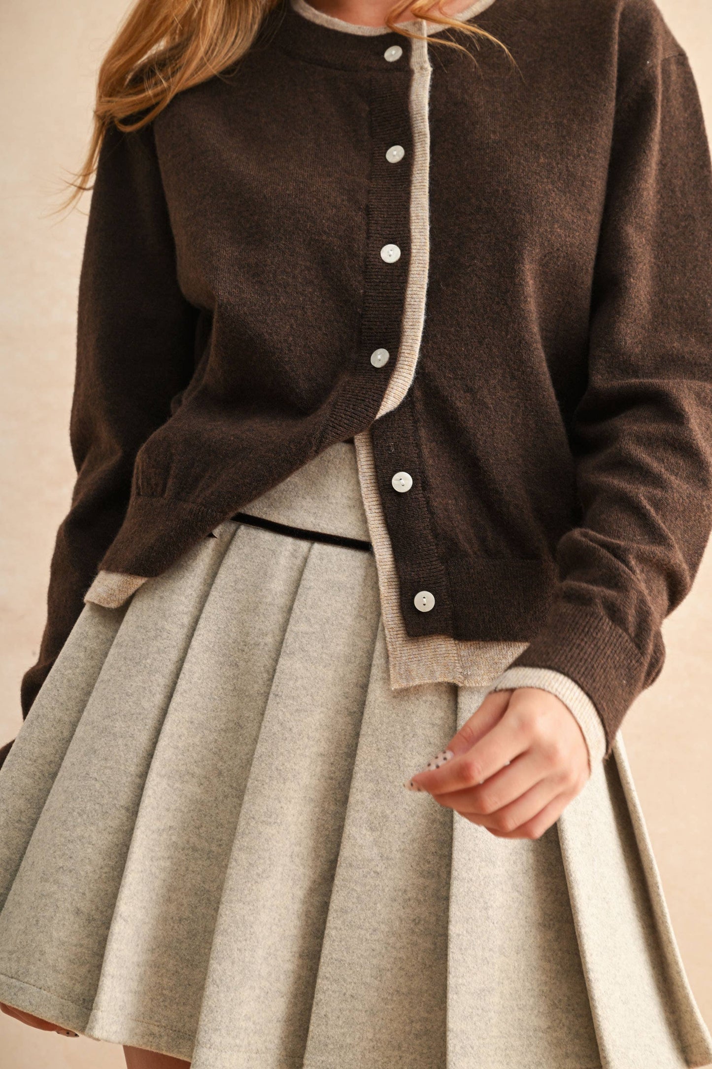 Margot Contrast Cardigan