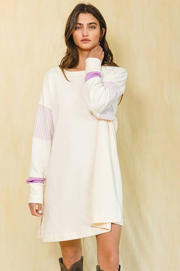 Iris French Terry Knit Tunic Dress