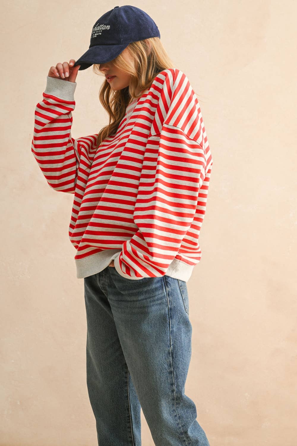 Clara Striped Pullover