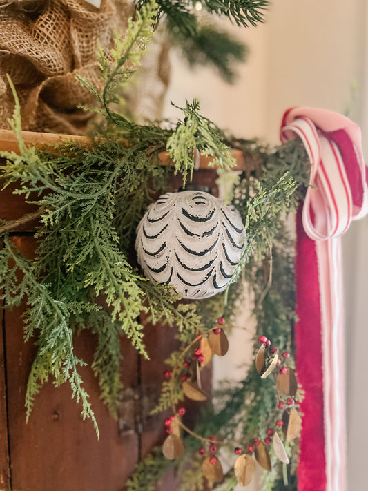 Patinaed Ball Ornament