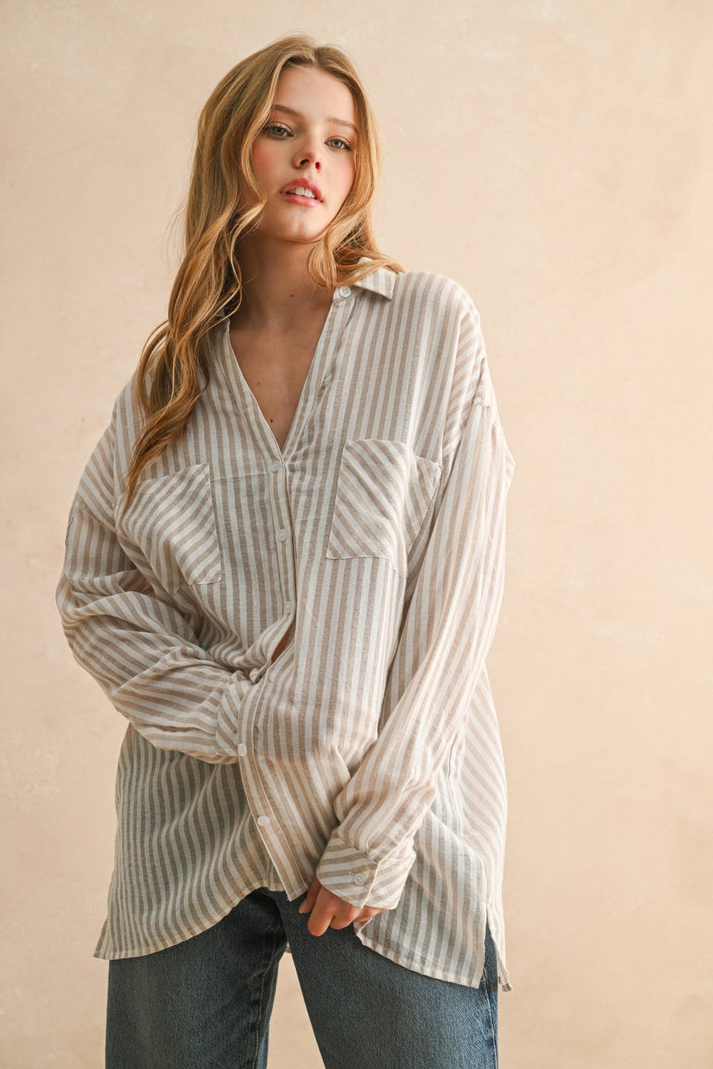 Nora Stripe Buttondown Shirt