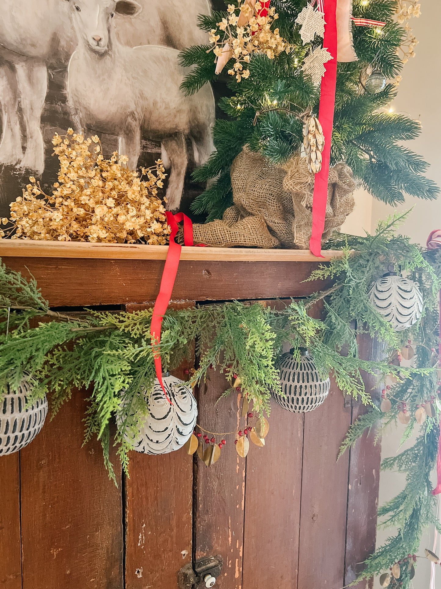 Patinaed Ball Ornament