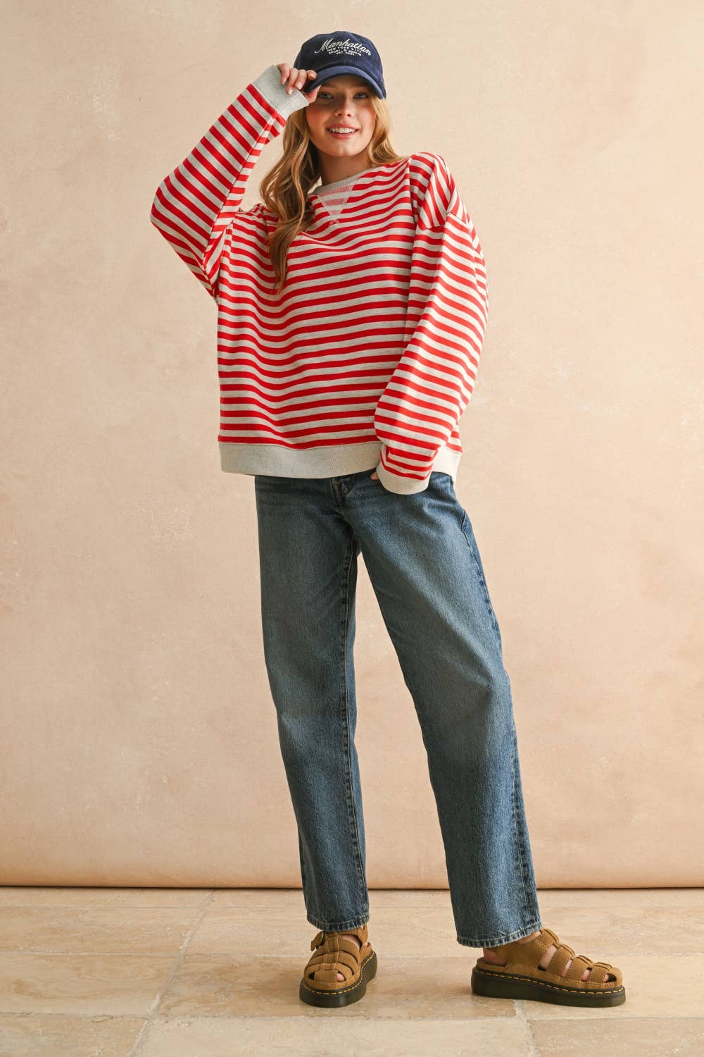 Clara Striped Pullover