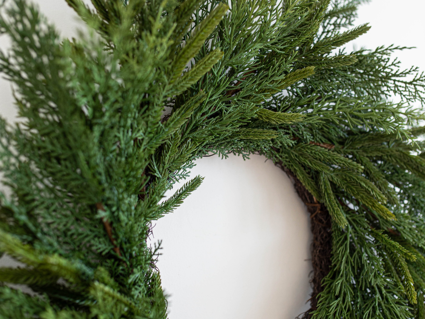 Norfolk & Cypress Mixed Real Touch Wreath - 24"