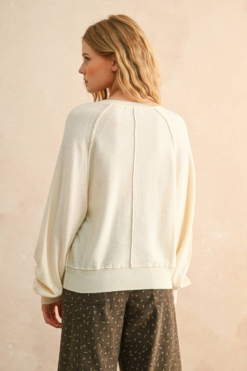 Anna Half-Button Front Sweater