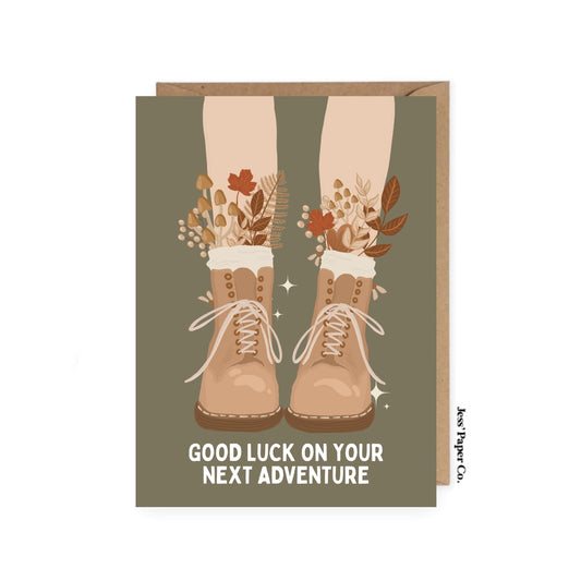 "Good Luck On Your Next Adventure" Card