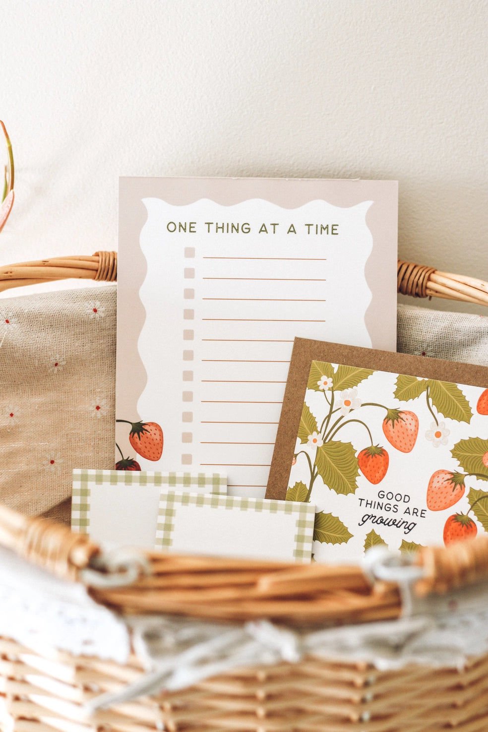 "Good Things Are Growing" Strawberry Card