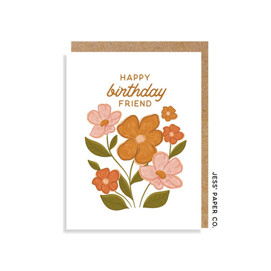 "Happy Birthday Friend" Card
